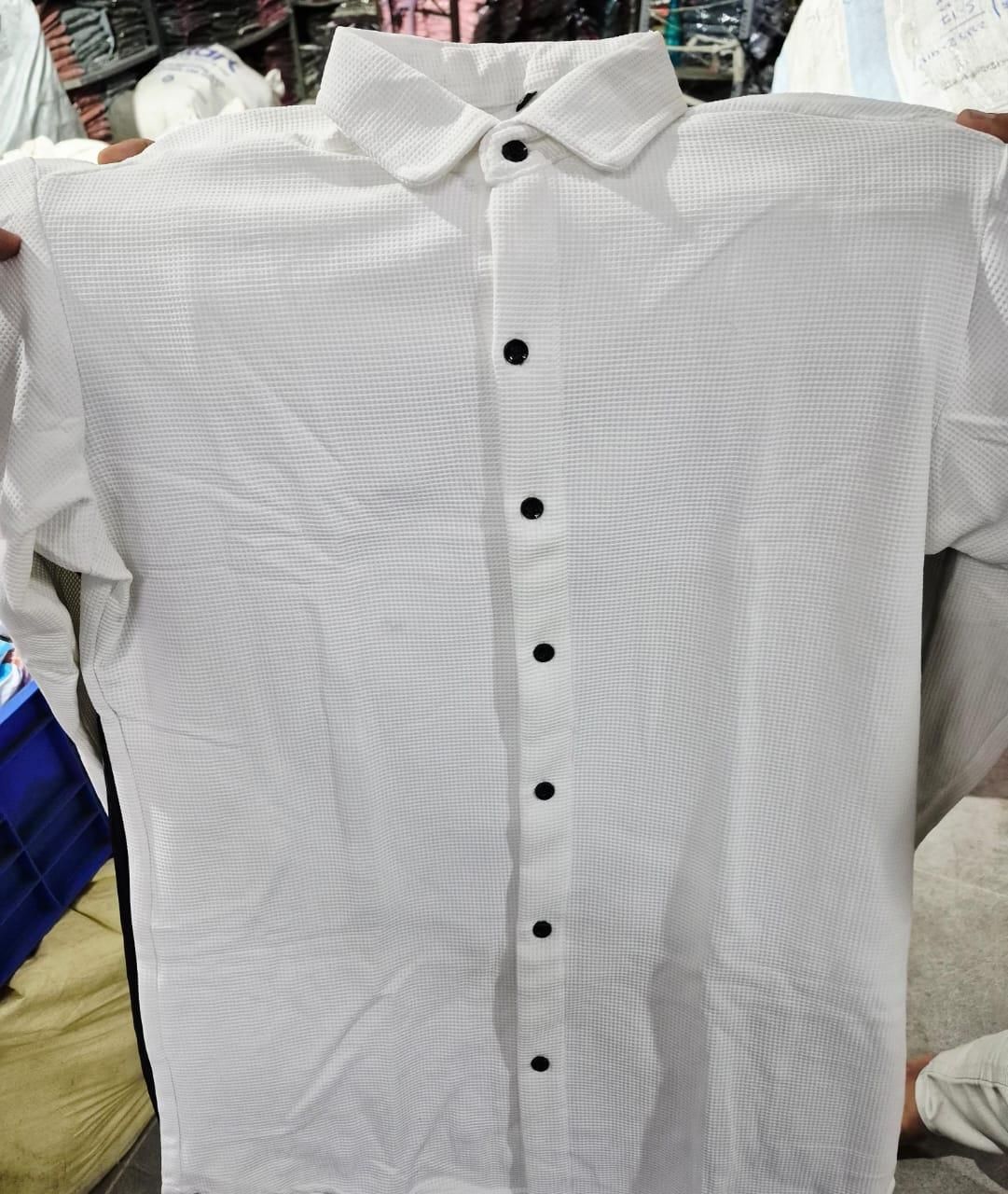 Business Waffle Designer Fashion Men’s Shirt – Premium Winter Casual Wear