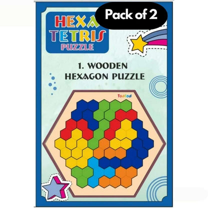 Todfod Wooden Puzzle Set for Kids – Pack of 2 Educational Learning Toys