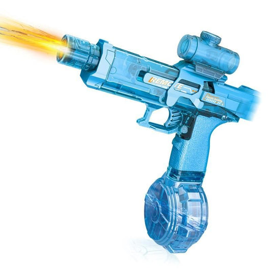 Fire Light Electric Water Gun – LED Light Effect Toy with Continuous Spray